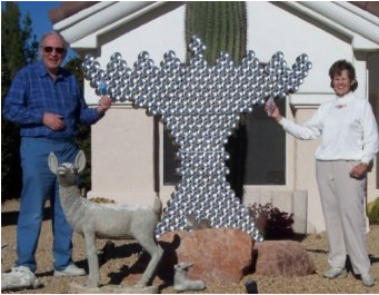 Giant Menorah: World's Largest Menorah And Menorah from Diet Coke Cans 3 coke can menorah