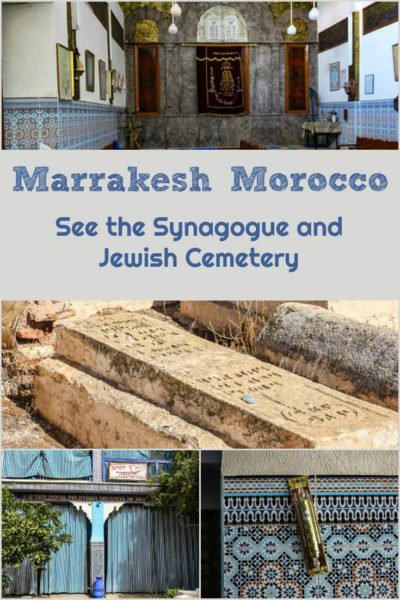 An interesting visit to a Jewish Cemetery and Jewish Synagogue in Marrakech Morocco. #travel #morocco #synagogue #temple #cemetery #jewish