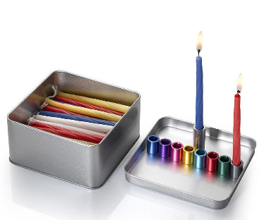 Laura Cowan Magnetic Box Travel Menorah for Hanukkah