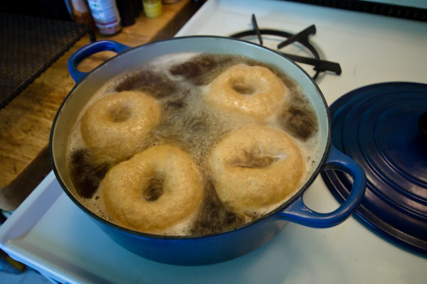 boiling bagels
