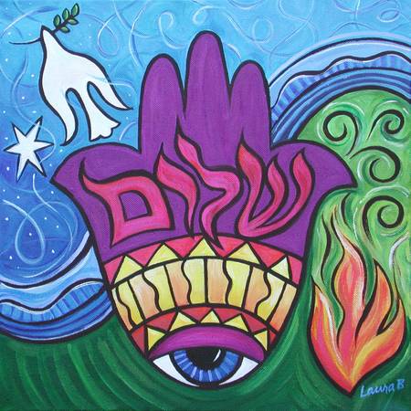 Peace Hamsa poster