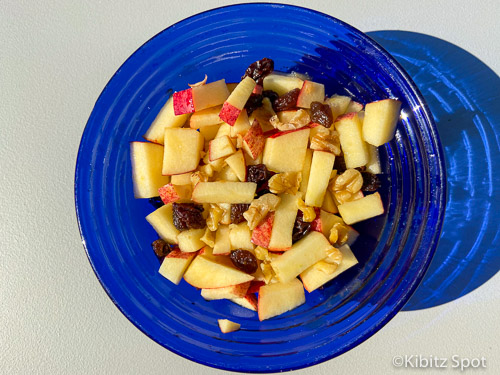 An apple, raisin, walnut and honey charoset recipe