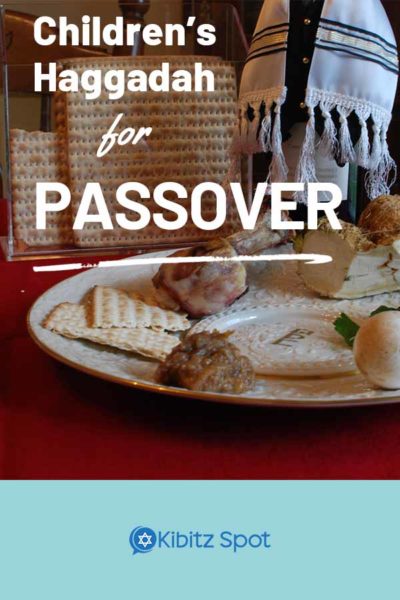 A sedar plate and matzos at a table set for the Passover reading of the Haggadah