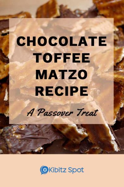 Photo of chocolate toffee matzo