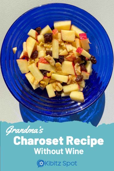 Grandmas Charoset Recipe without wine