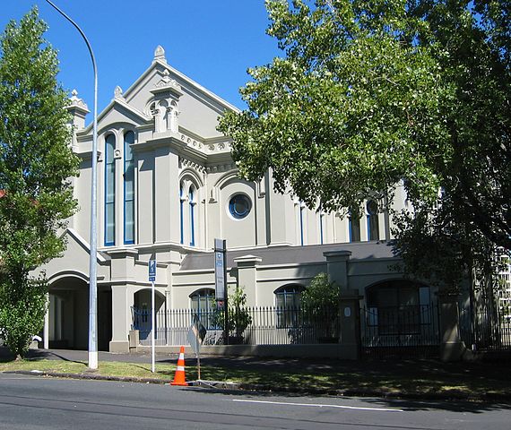 One of the old temples in New Zealand, this one stands in Auckland