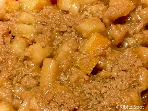 Gluten Free microwave apple crumble