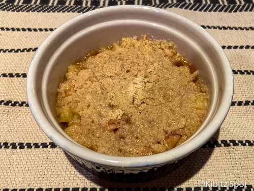 Gluten free apple crumble ramekin