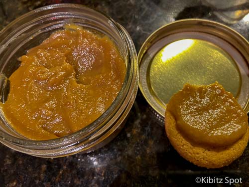 Hainanese kaya, a coconut jam recipe completed and both in a jar and on a biscuit