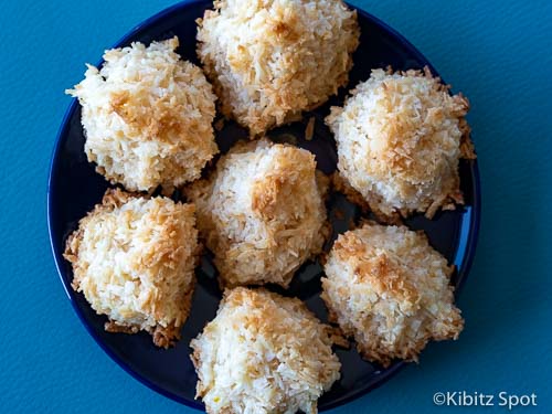 A plate of gluten and dairy-free macaroons