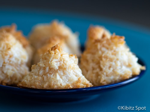 Gluten free macaroons fresh from the oven