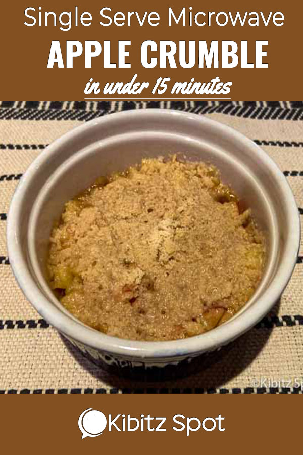 Individual Microwave Apple Crumble An Easy GlutenFree Recipe