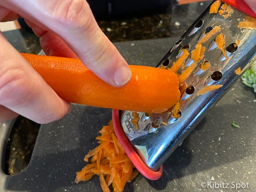 Shredding a carrot