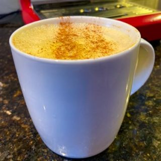 Turmeric almond milk latte