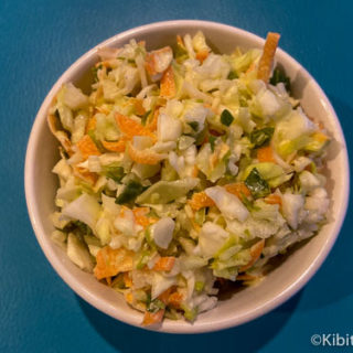 Our dairy free coleslaw ready to eat.