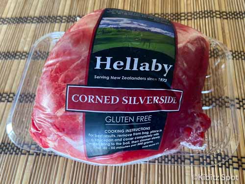 Corned silverside used in our corned beef recipe NZ