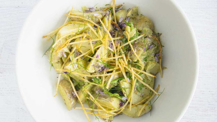 green garlic potato salad fb