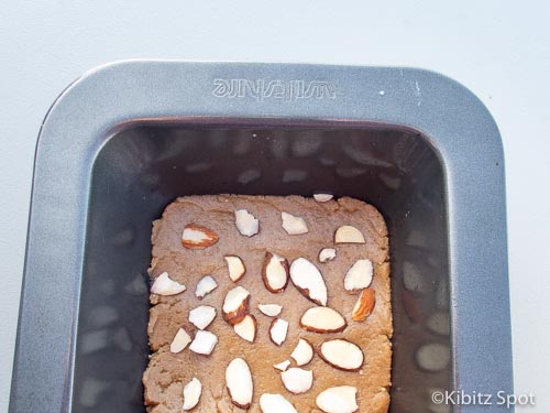 Halva set in a loaf pan