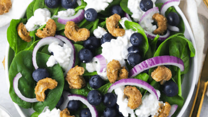 Spinach blueberry salad social