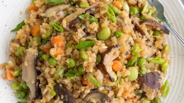 vegan mushroom fried rice