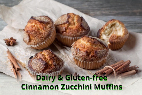 Freshly backed cinnamon zucchini Muffins