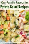 Three different potato salads, part of our collection of gluten free potato salad recipes