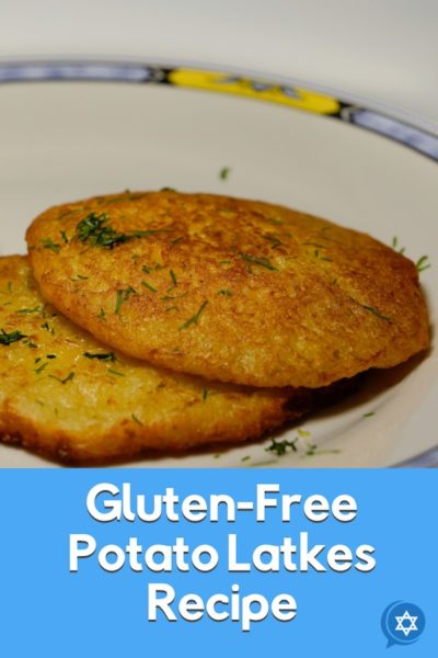 Two gluten free potato pancakes