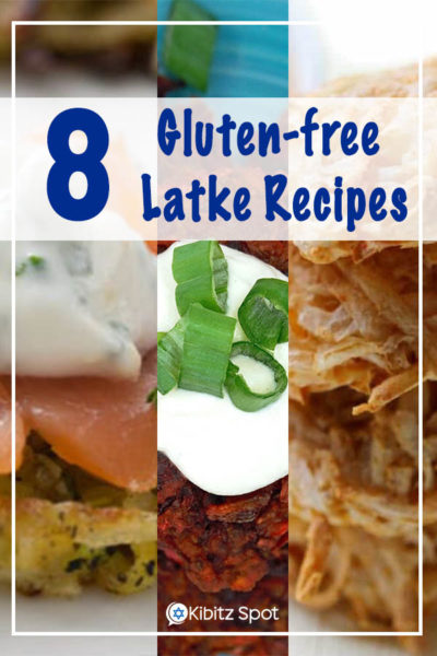 A collection of eight different gluten-free latke recipes
