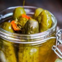 Hungarian Pickles in jar