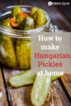 Old World Hungarian Pickles in a jar