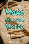 Homemade matzo and the recipe used to make it.