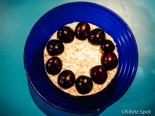 Cherry chia pudding