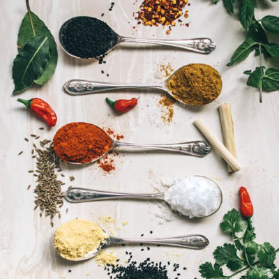Spices add to gluten free meals