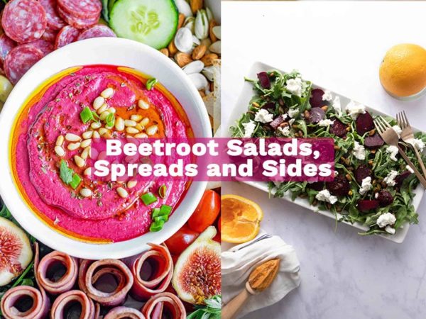 Beetroot Salads, Spreads, and Side Dish recipes including this beetroot hummus and arugula with beets salad