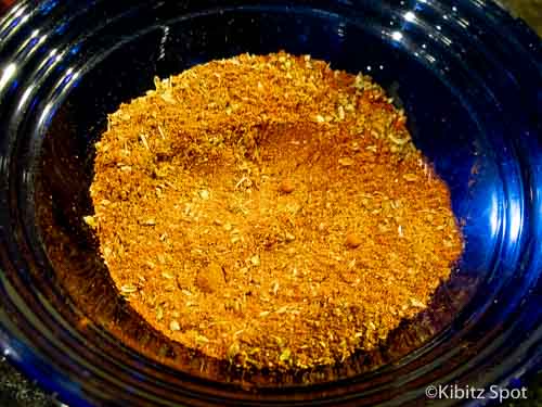 Chili powder in a bowl, ready to use