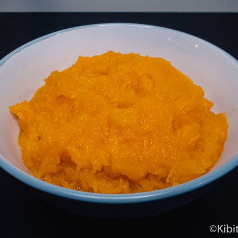 A bowl made with our pumpkin mash recipe