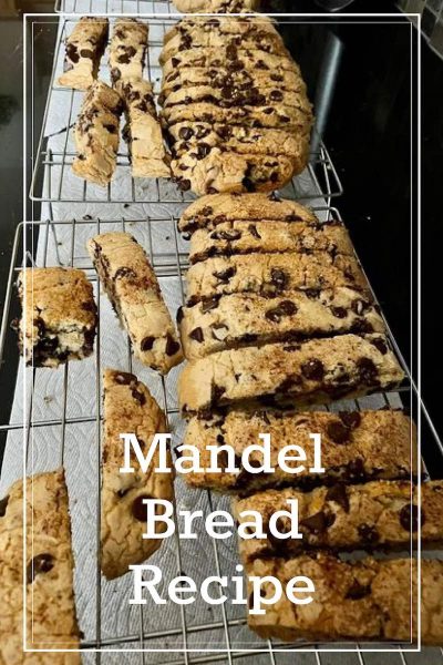 Cooling on the rack is the final step in this mandel bread recipe