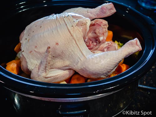 Crockpot chicken breast side up