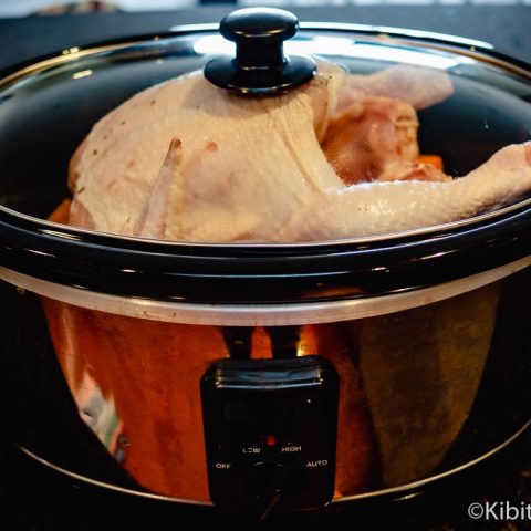 Crockpot chicken cooking