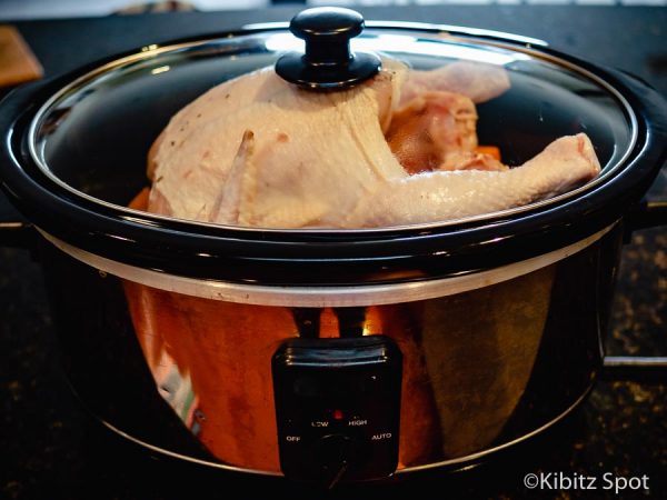 Crockpot chicken cooking