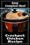 Crockpot chicken still in the pot.