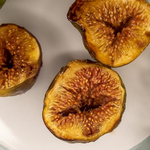 Roasted Figs with Balsamic vinegar and honey