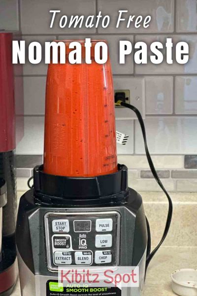 Nomato paste is a great substitute for those who have tomato and nightshade allergies. It's full of flavor and can be used in sauces and other recipes.