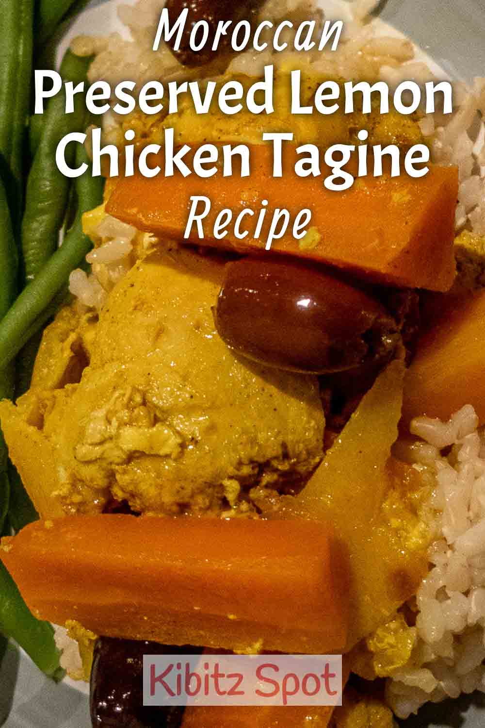 Moroccan Preserved Lemon Chicken Tagine with Olives