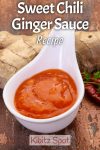 Looking for a tasty and easy-to-make sauce? Try our Sweet Chili Ginger Sauce recipe! Perfect for dipping, marinating, or adding flavor to any dish. Presented here is an Asian soup spoon of sweet chili ginger sauce with ginger and chilis in background