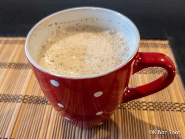 Two Easy Ways to Make a Chai Latte with Almond Milk at Home 2 Chai latte with almond milk ready to drink