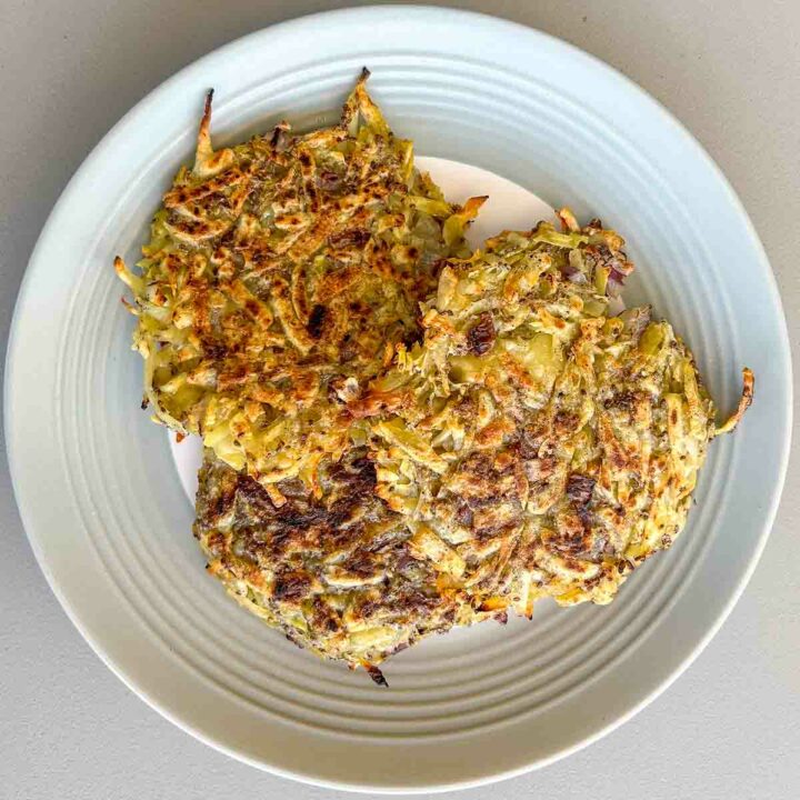 Vegan Potato Pancakes Recipe: Gluten-Free Latkes with Chia 5 Plate of pancakes made from our vegan gluten free potato pancakes recipe