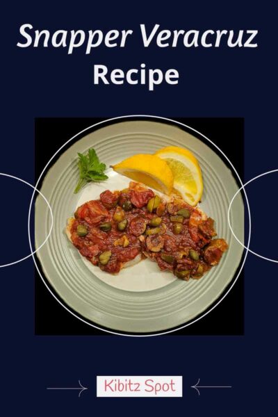 Snapper Veracruz is a healthy delicious fish recipe with tomatoes, olives and capers. It's easy to make and naturally gluten free.