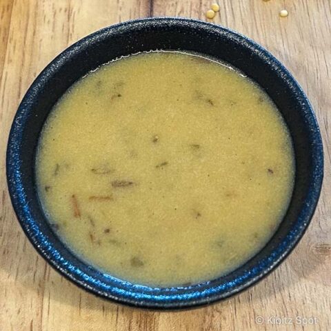 A serving of Lemon Mustard dressing