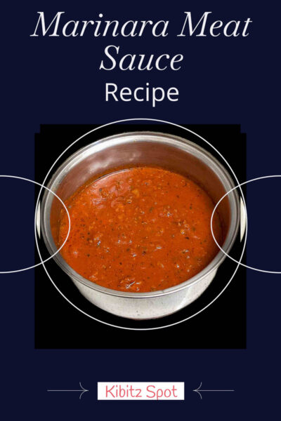 Quick marinara meat sauce recipe
